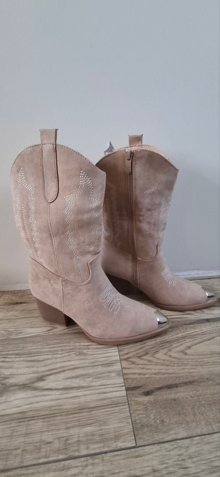 Laarzen, Hoge laarzen, Beige, Nieuw, Ophalen of Verzenden