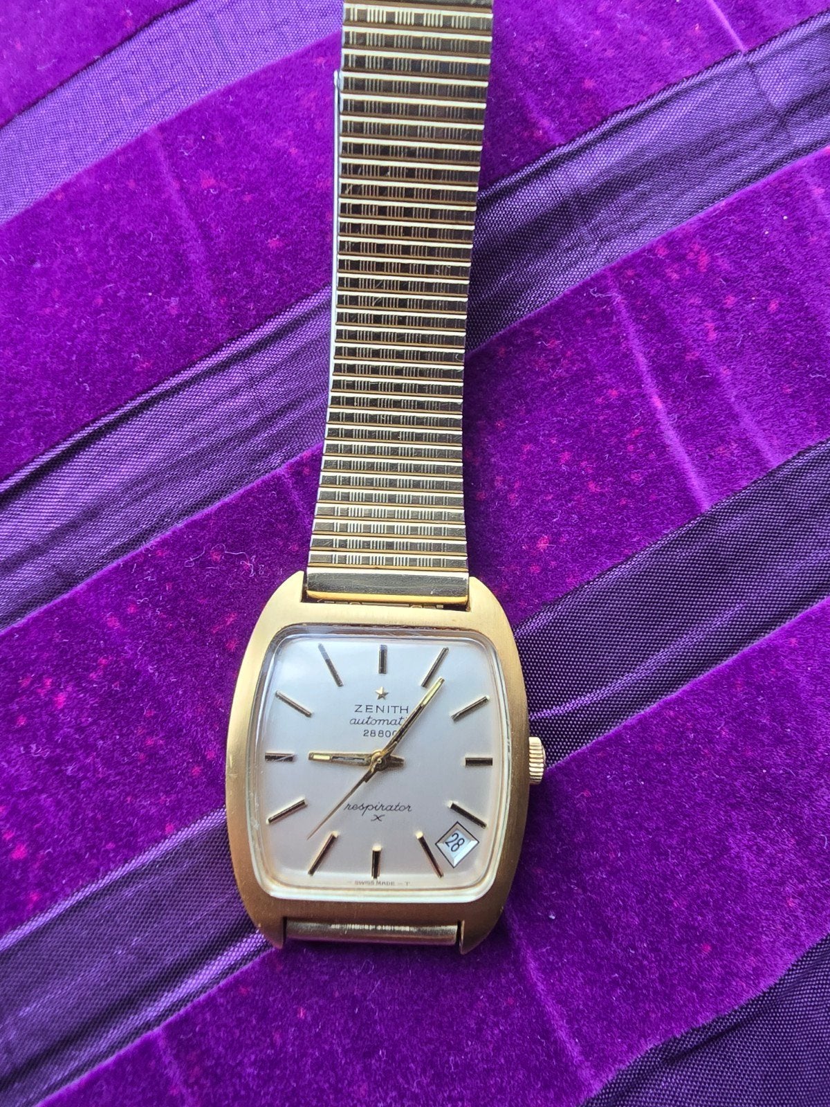 Zenith Automatic 28800 Resperator X Polshorloge Goudkleurig, Overige merken, Overige materialen, Gebruikt, Polshorloge