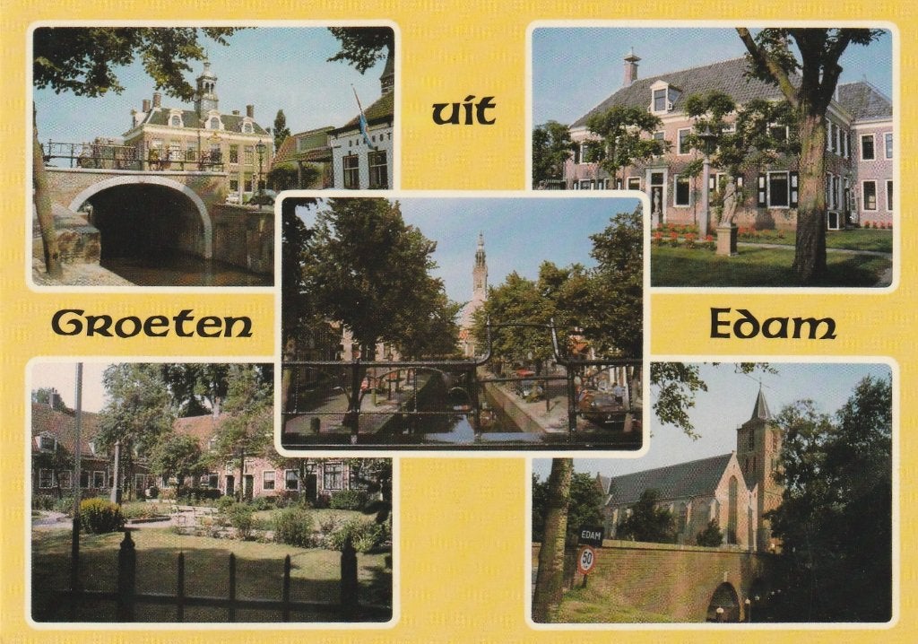 EDAM Stadsgezichten Proeve Kerk Groeten, Verzamelen, Verzenden, 1980 tot heden, Ongelopen, Noord-Holland