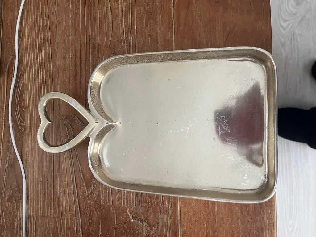 Rivièra Maison dienblad met hartvormig handvat, Overige materialen, Gebruikt, Schaal, Ophalen of Verzenden