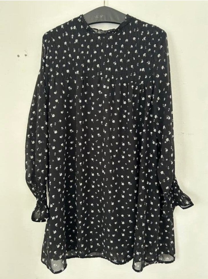 H&M Dividcd Zwart Jurkje Maat XL, Verzenden, Zwart, Maat 46/48 (XL) of groter, Zo goed als nieuw