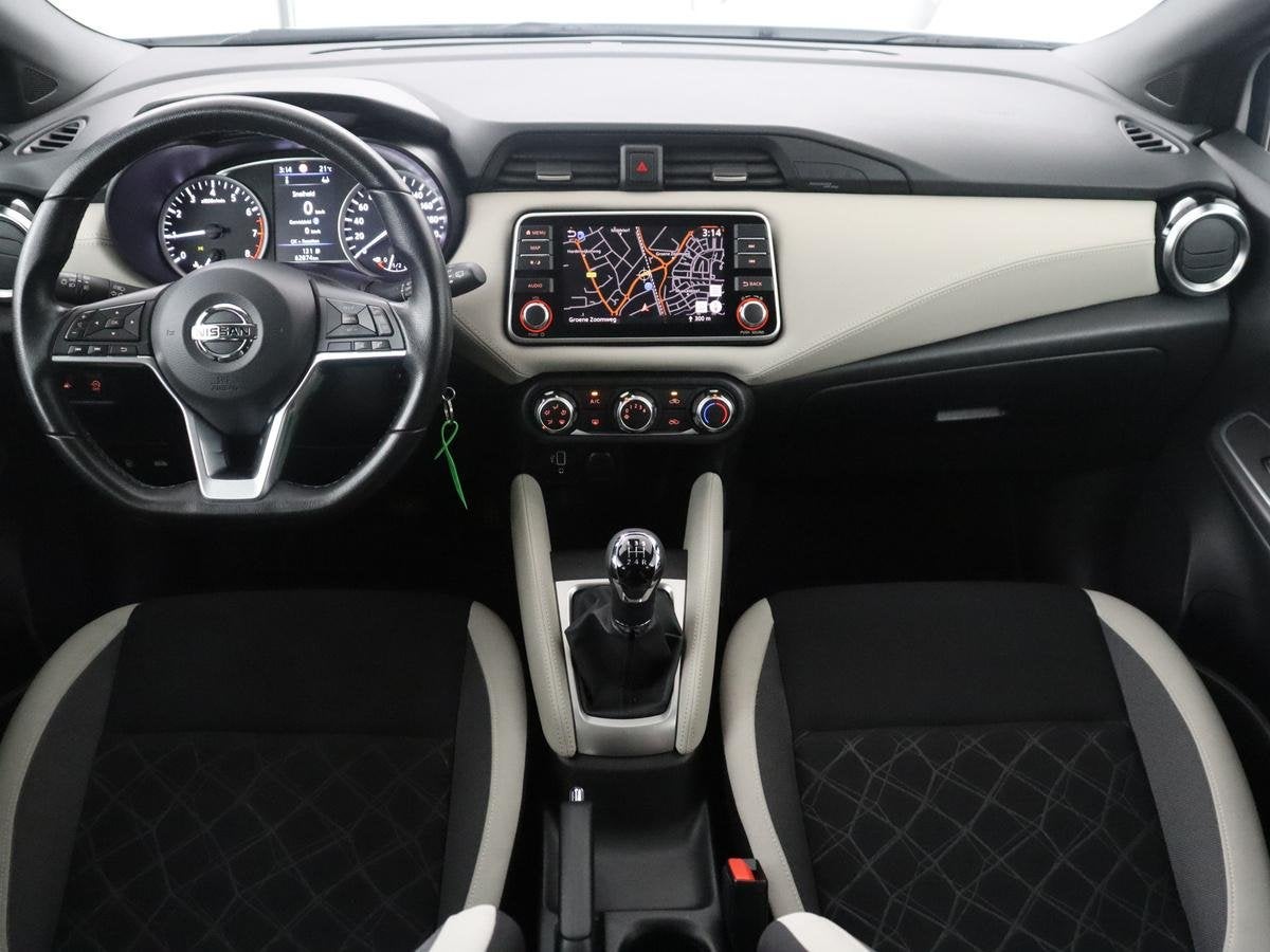 Nissan Micra 1.0 IG-T N-Design | Bose Sound | Navigatie |, Voorwielaandrijving, Stof, Euro 6, Wit