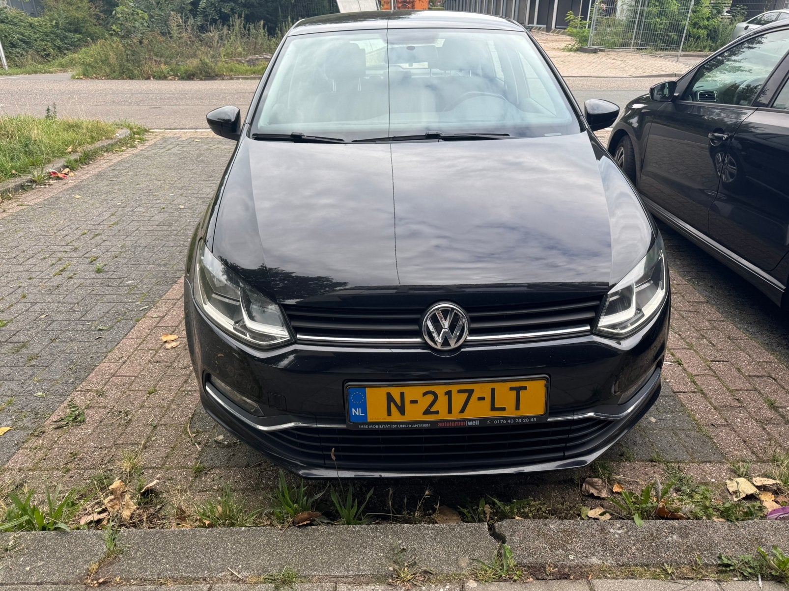 Volkswagen Polo 1.0 TSI BlueMotion luxe uivoering 2014, Stof, 40 €/maand, 4 cilinders, Zwart