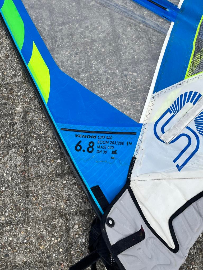 S2 maui  Venom 6.8m² windsurfzeil 2022, Watersport en Boten, Windsurfen, Gebruikt, Zeil, Severne, 6.5 m² tot 8 m², Ophalen