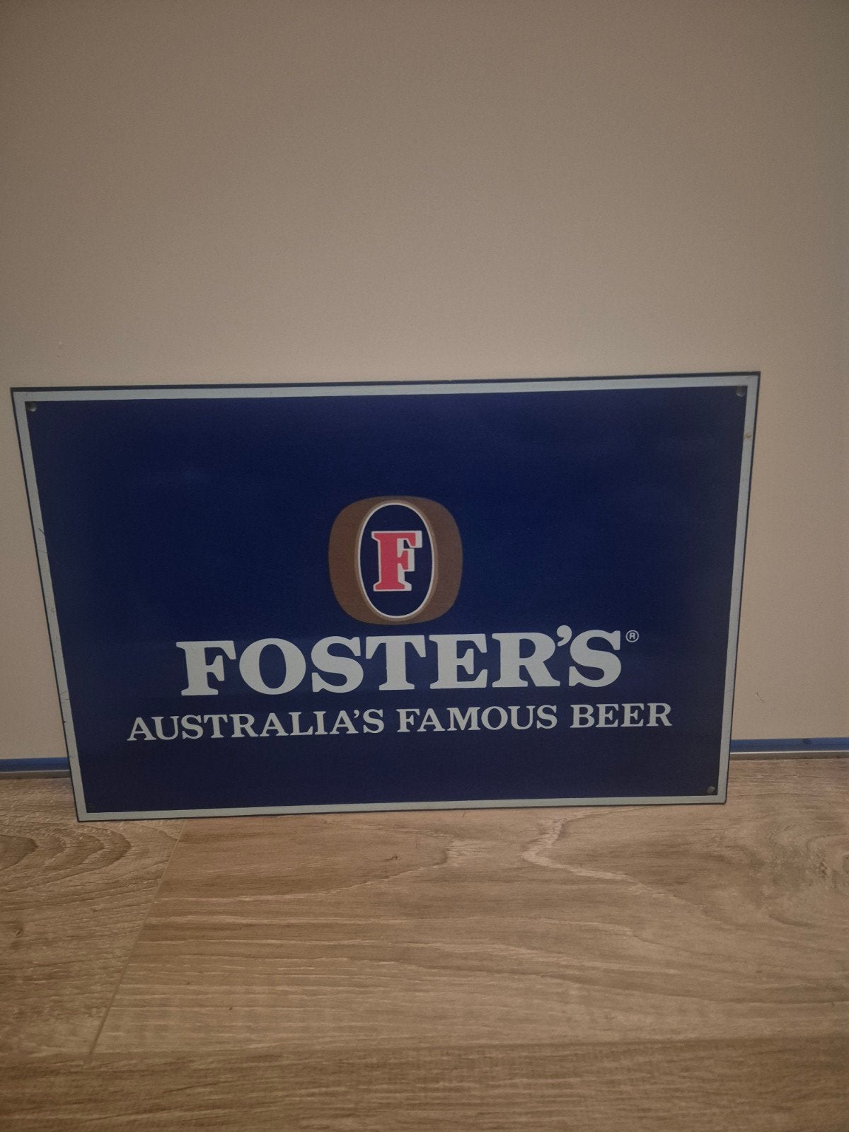 Metalen Reclamebord Foster's Bier, Ophalen of Verzenden, Gebruikt, Reclamebord