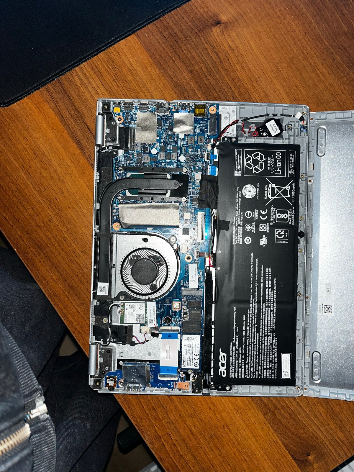 Acer laptop voor onderdelen, Gebruikt, Qwerty, 8 GB, 13 inch