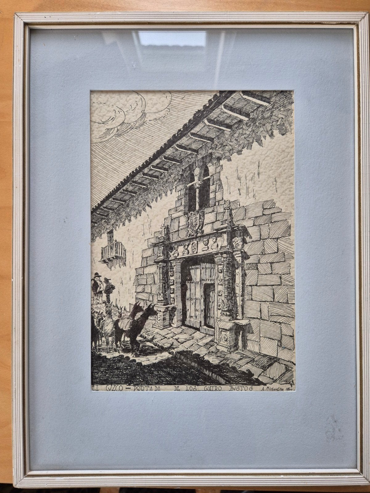 Ingelijste print van Cuzco Peru  A. Michael Lee, Ophalen of Verzenden, Print, Prent, Ingelijst