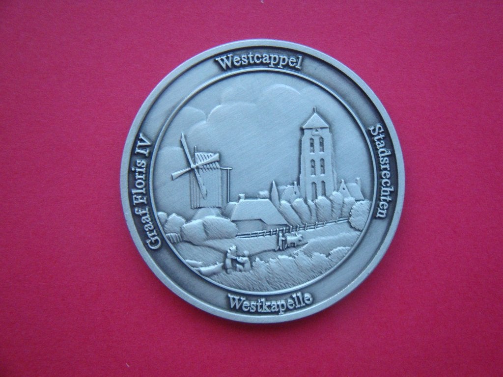 Penning UNC 800 jaar Stadsrechten Westkapelle Zeeland 2023., Verzenden, Overige materialen, Nederland