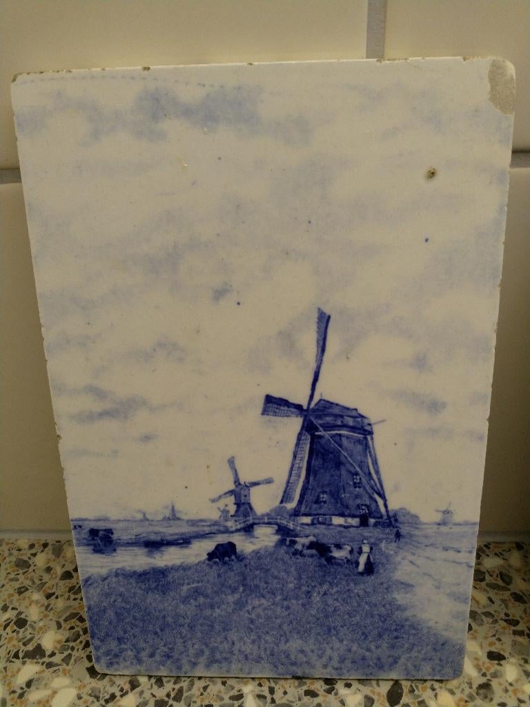 tegels met molen afbeeldingen zeer oud, Ophalen of Verzenden