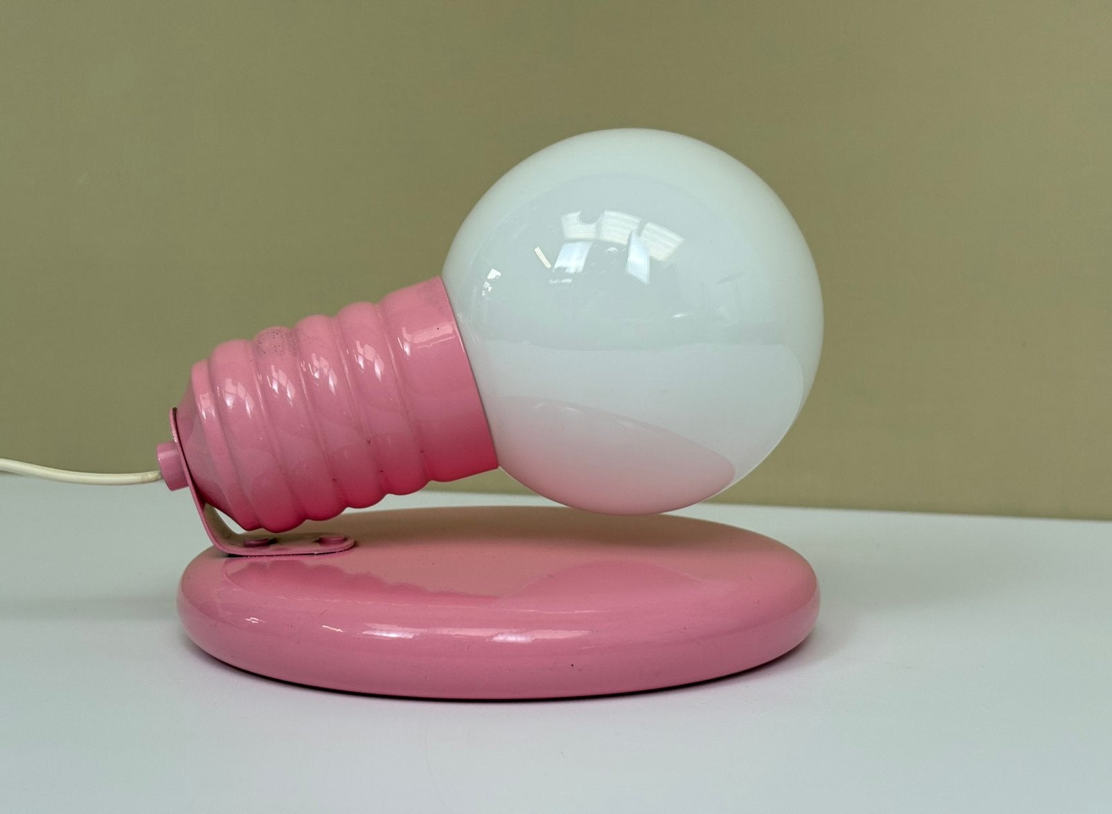 Vintage Pop-Art roze bubble gum wandlamp gloeilamp metaal, Vintage, Vintage, Overige typen, Vintage
