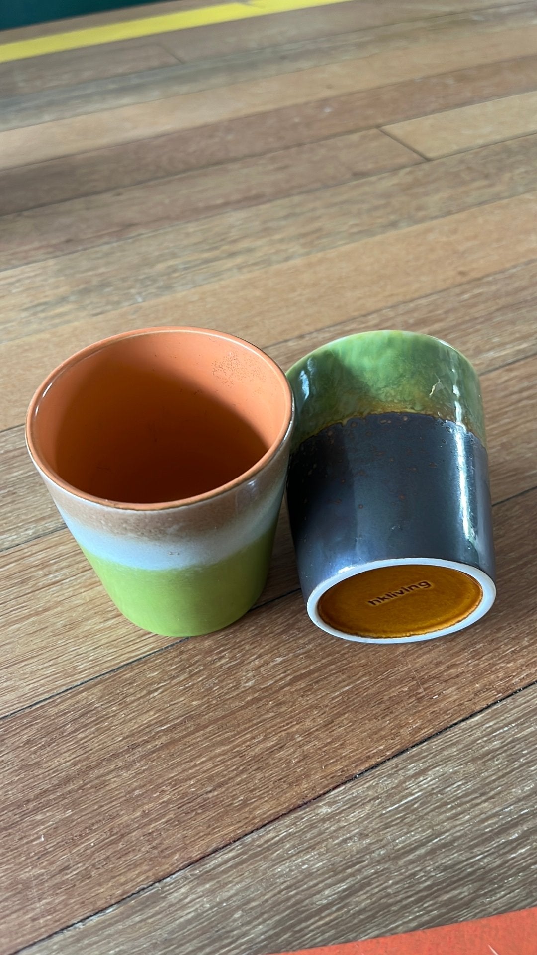 Hkliving kopjes retro look, Overige merken, Keramiek, Vintage, Ophalen of Verzenden