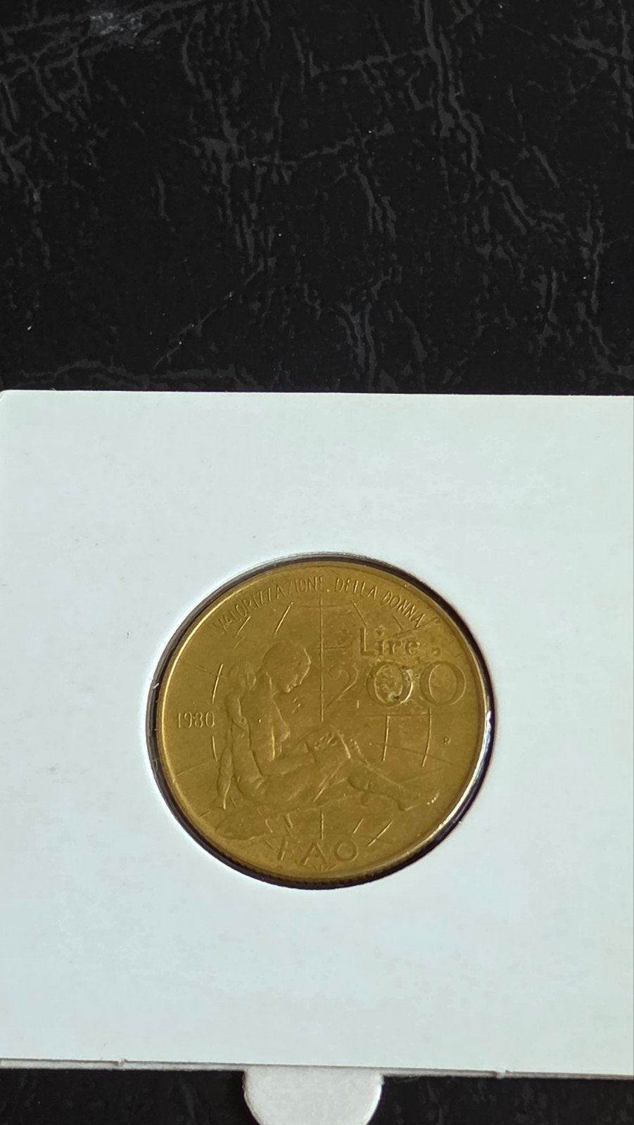 Italiaanse 200 Lire munt 1980 - FAO, Postzegels en Munten, Ophalen of Verzenden