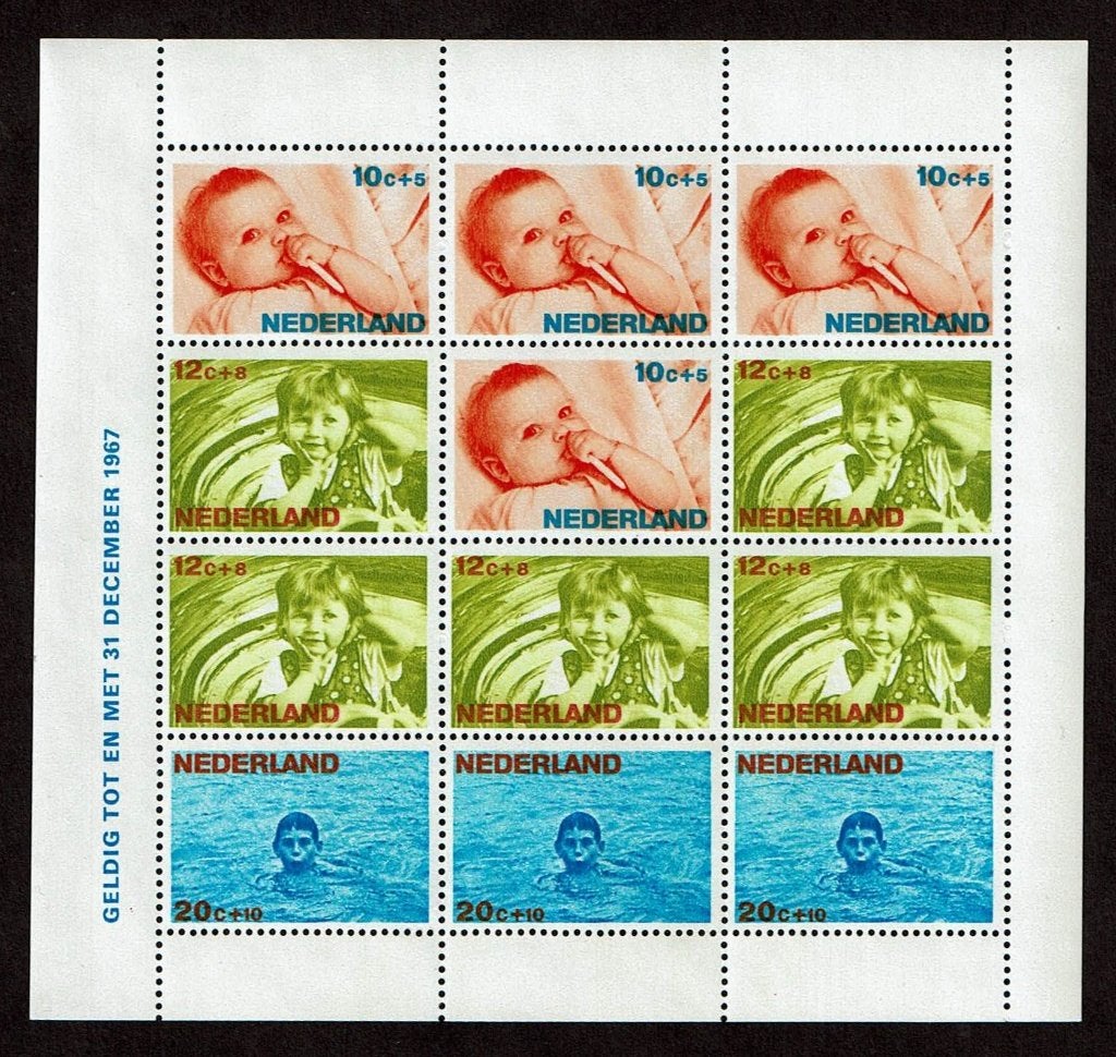 Nederland NVPH mast 875 plaatfout vert.streep postfris, Verzenden, Na 1940, Postfris
