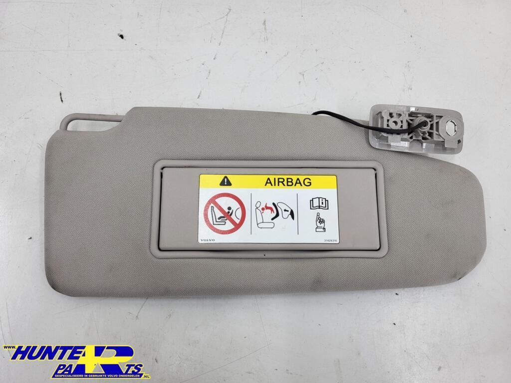 Zonneklep rechts wit Volvo V70/V40/V90/XC ('07-'22) 31426316, Auto-onderdelen, Interieur en Bekleding, Gebruikt, Ophalen of Verzenden