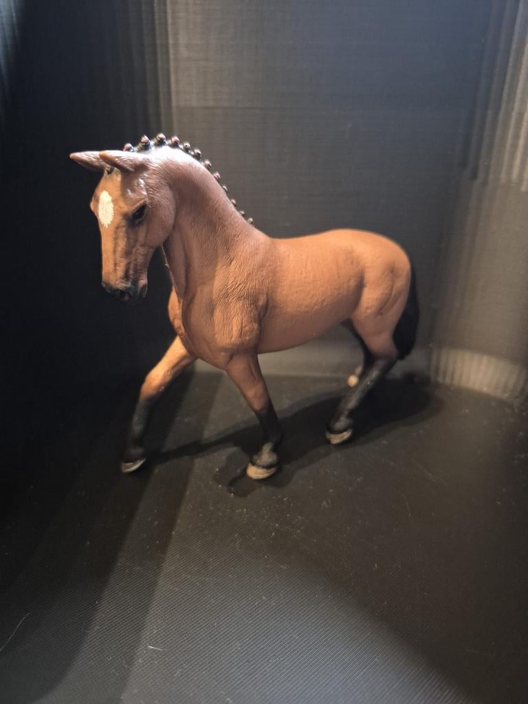 Schleich paard speelfiguur - Bruin met witte bles, Ophalen of Verzenden, Zo goed als nieuw, Jongen of Meisje