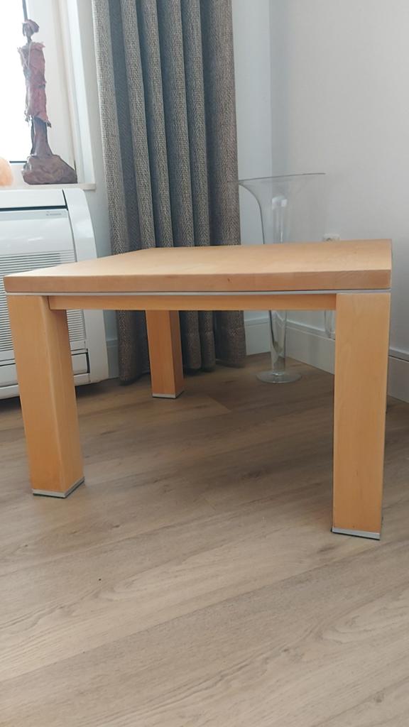 Eiken salontafels (vierkant en langwerpig) en kast, Huis en Inrichting, Tafels | Salontafels, Ophalen of Verzenden, Gebruikt, Vierkant