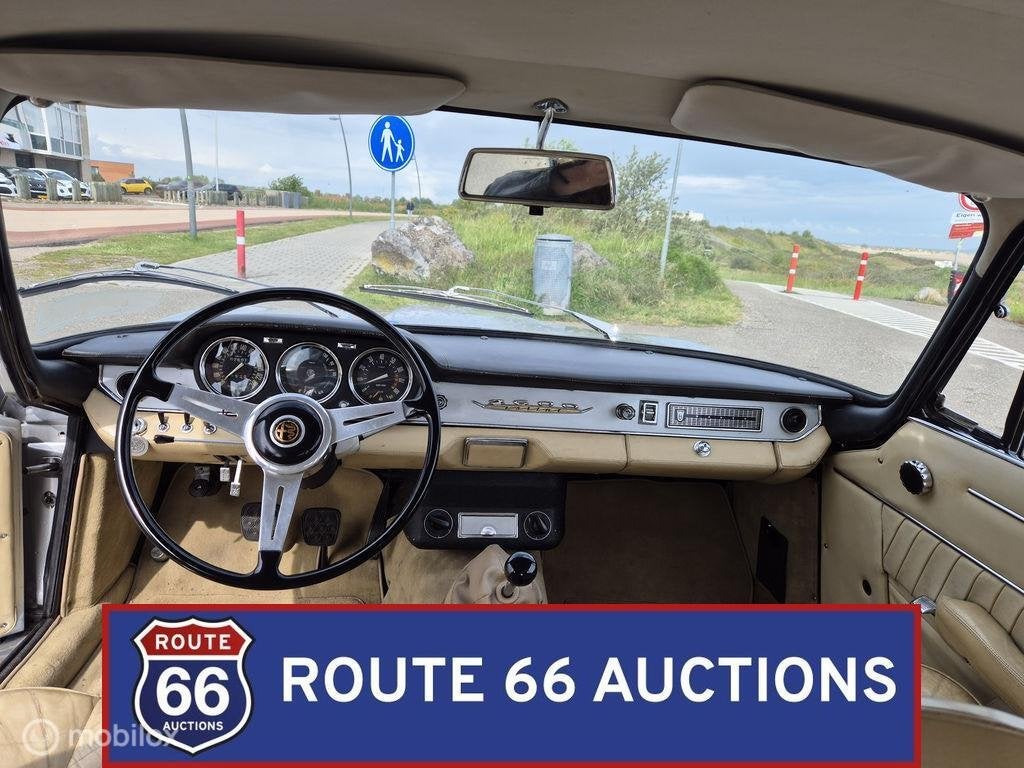 Alfa Romeo 2600 Sprint | 1965 | Route 66 Auctions, Auto's, Oldtimers, Overige carrosserieën, Zwart, Bedrijf, Handgeschakeld