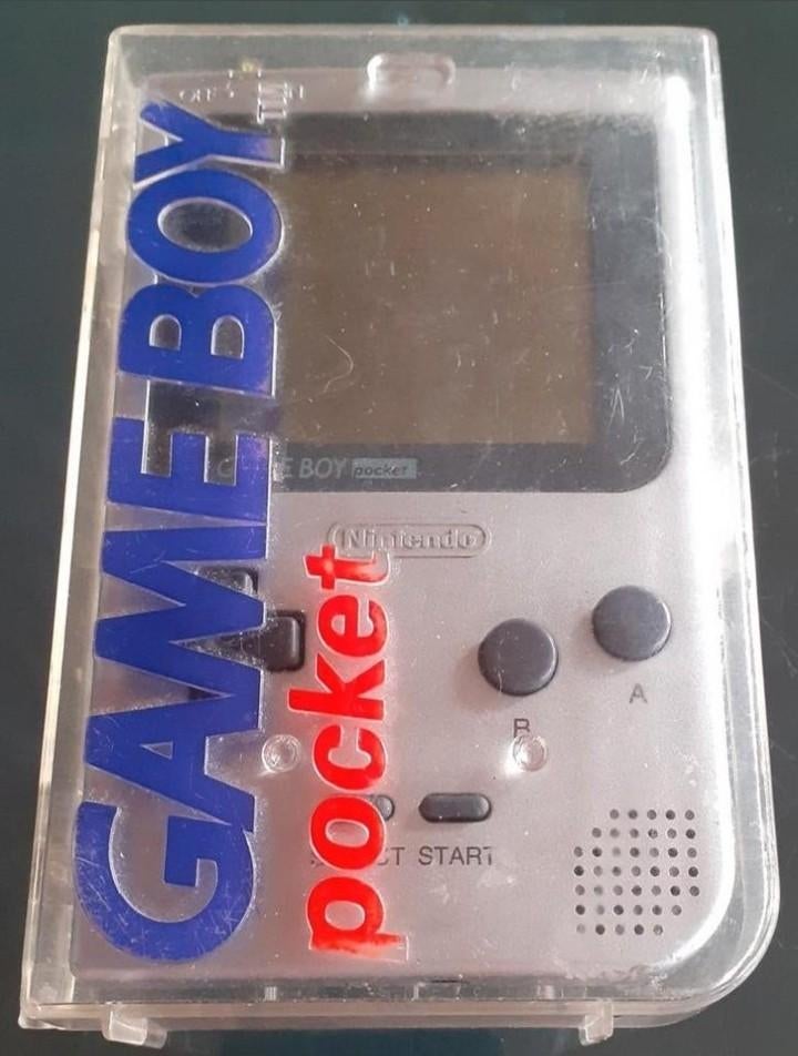 Game Boy Pocket Grijs in Travelcase, Spelcomputers en Games, Spelcomputers | Nintendo Game Boy, Ophalen of Verzenden, Gebruikt