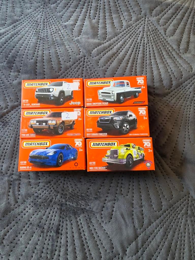 Matchbox 70th Anniversary Collectie - 6 Miniatuurauto's, Ophalen of Verzenden, Nieuw, Auto