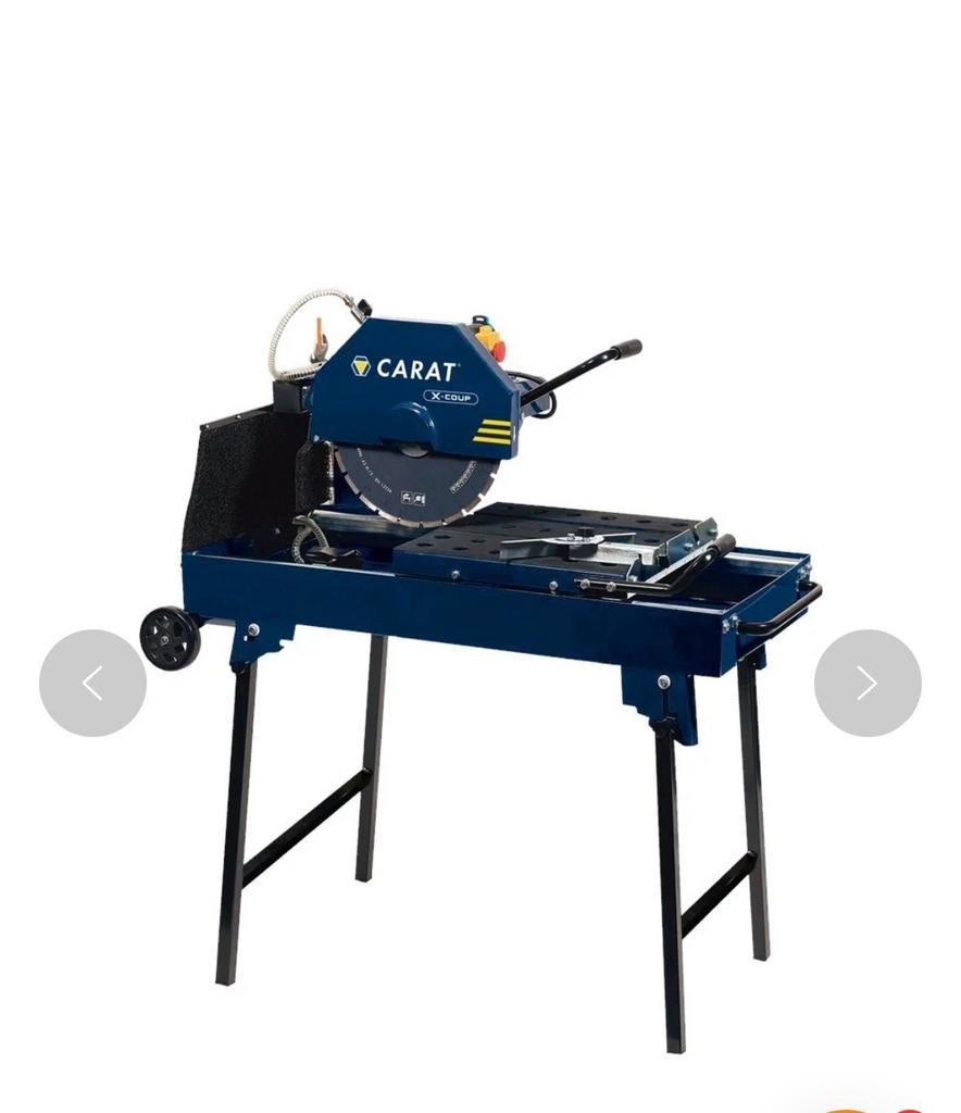 Tegelzaag / Steenzaag te huur - Carat X-Coup, Doe-het-zelf en Verbouw, Gereedschap | Zaagmachines, 70 mm of meer, Overige typen