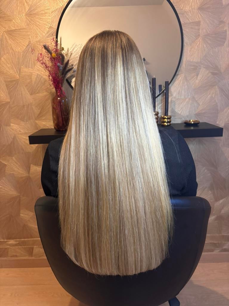 Haar extentions 100% human hair, Ophalen, Zo goed als nieuw, Pruik of Haarverlenging