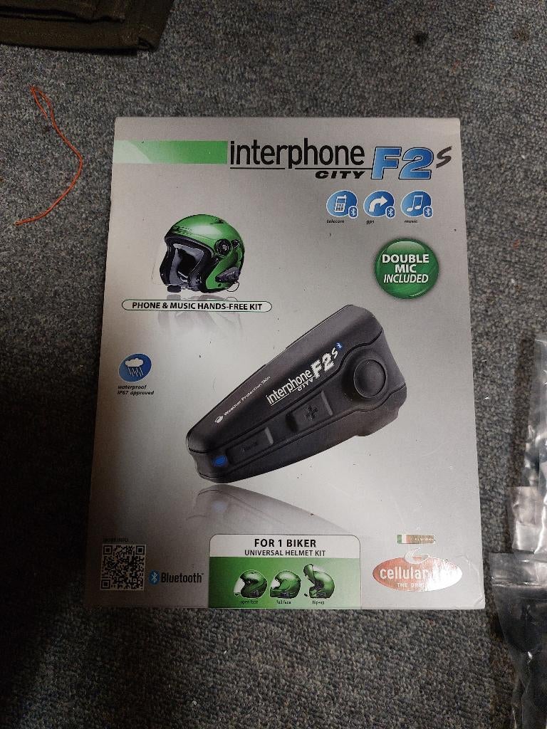 Interphone F2S City headset, Motoren, Ophalen of Verzenden, Gebruikt