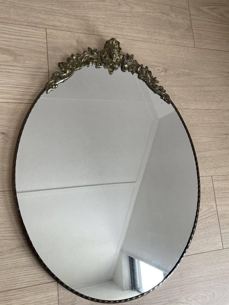 Antieke spiegel, Ophalen, Rechthoekig, Minder dan 50 cm