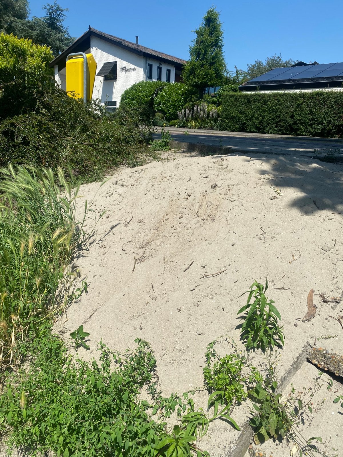 Gratis straatzand, Tuin en Terras, Ophalen, Zo goed als nieuw