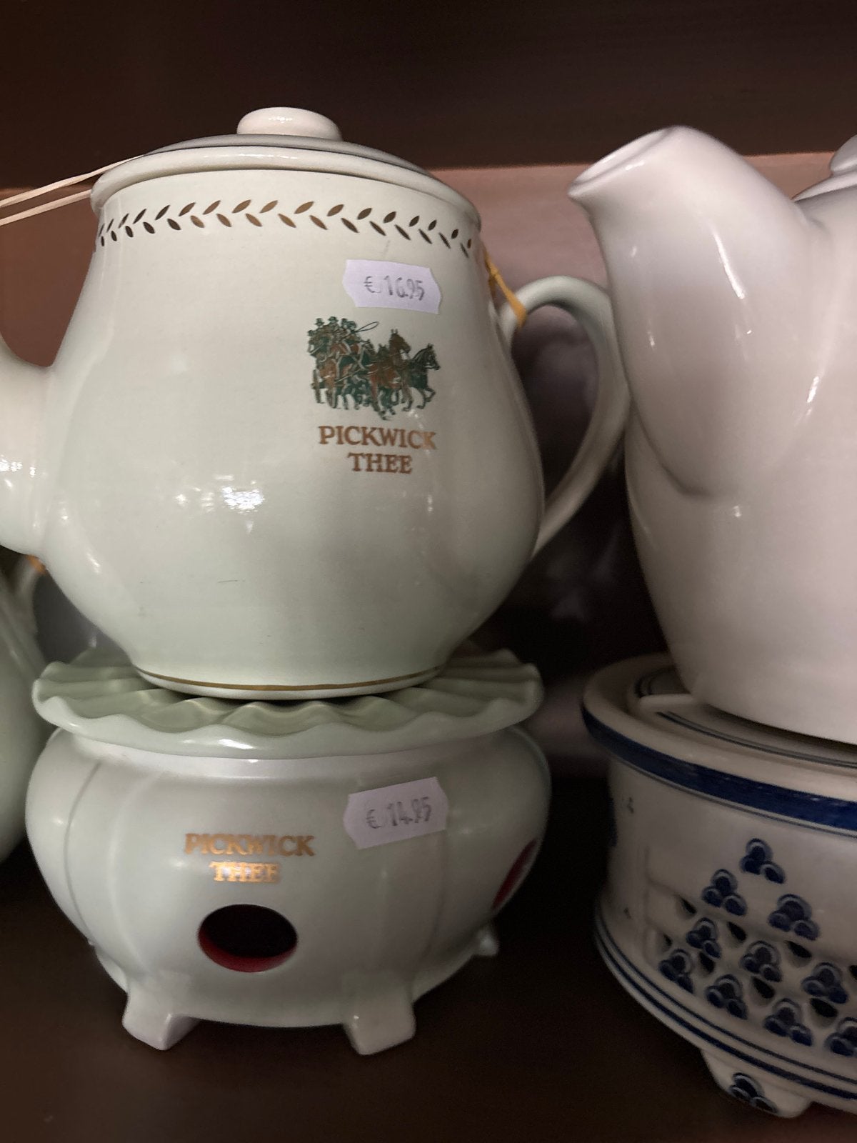 Pickwick Thee Theepot met Warmhouder - Vintage Set, Ophalen of Verzenden