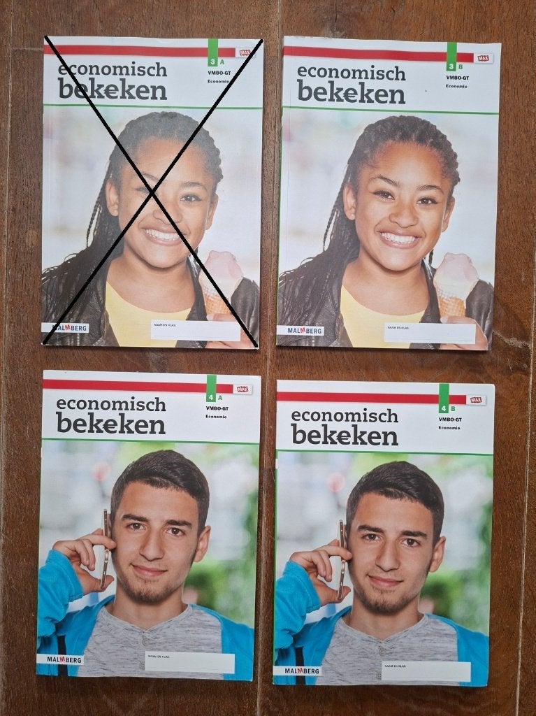Economisch bekeken Malmberg schoolboeken VMBO GT 3B 4A+B, Malmberg, Economie, Ophalen of Verzenden, Gelezen