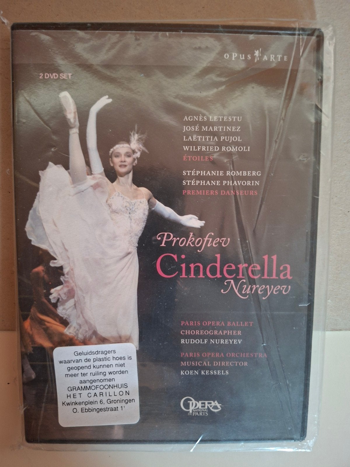 Cinderella nureyev/prokofiev ballet dvd 2 discs, Alle leeftijden, Verzenden, Zo goed als nieuw