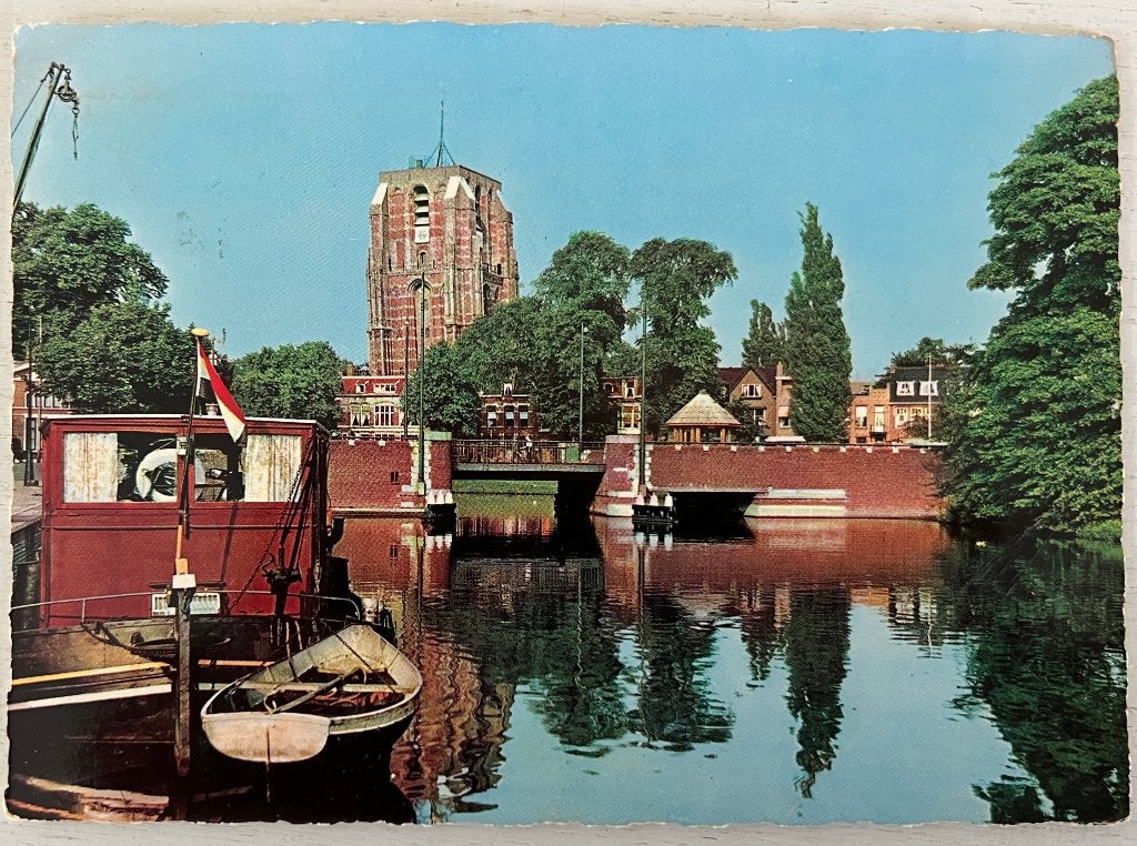 Oude Ansichtkaart  -  Leeuwarden - Vrouwenpoortsbrug, Verzamelen, Ophalen of Verzenden, 1960 tot 1980, Gelopen, Friesland