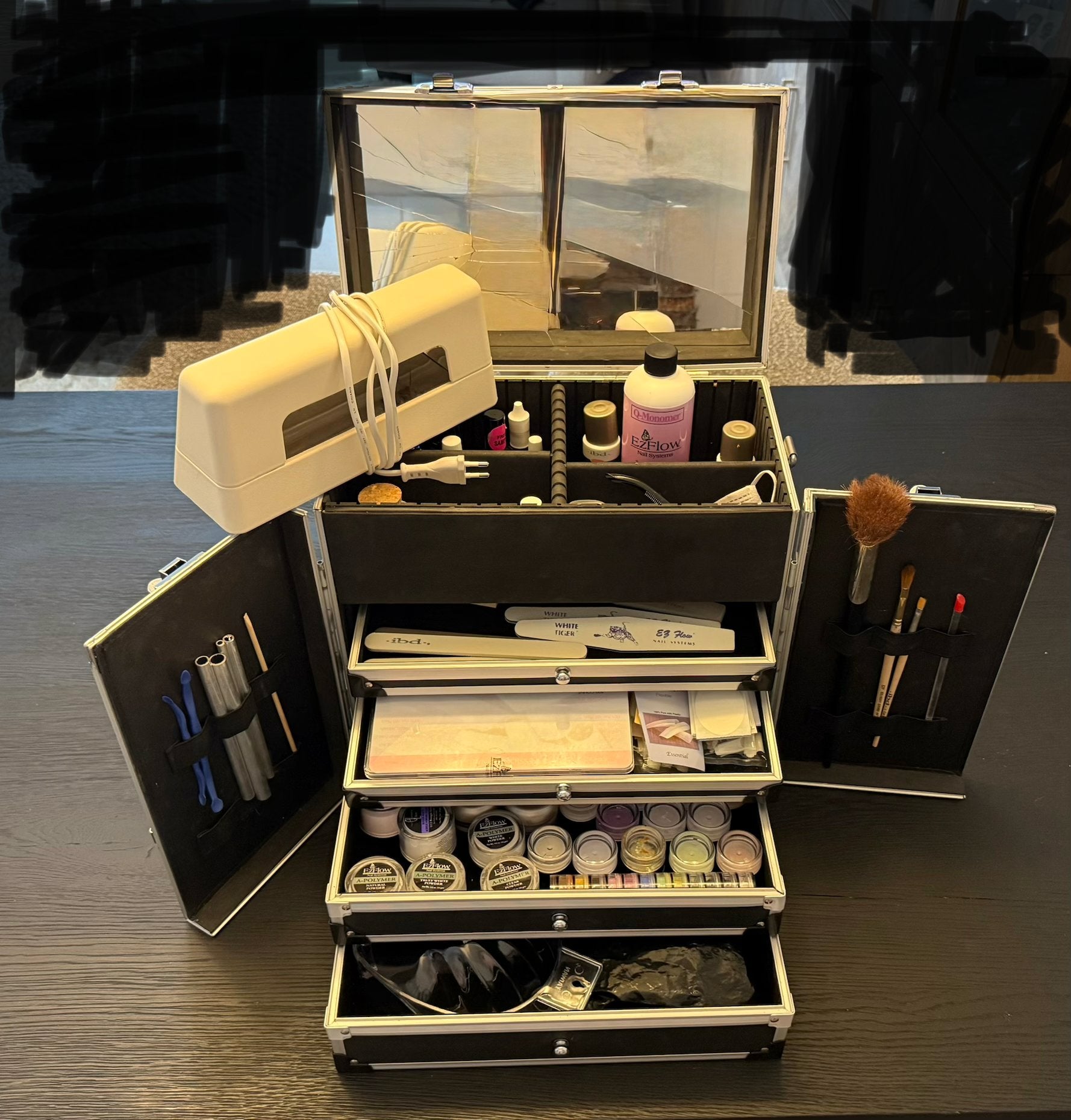 Complete nagelstyliste starter EZ FLOW set nagelspullen, Ophalen of Verzenden, Gebruikt