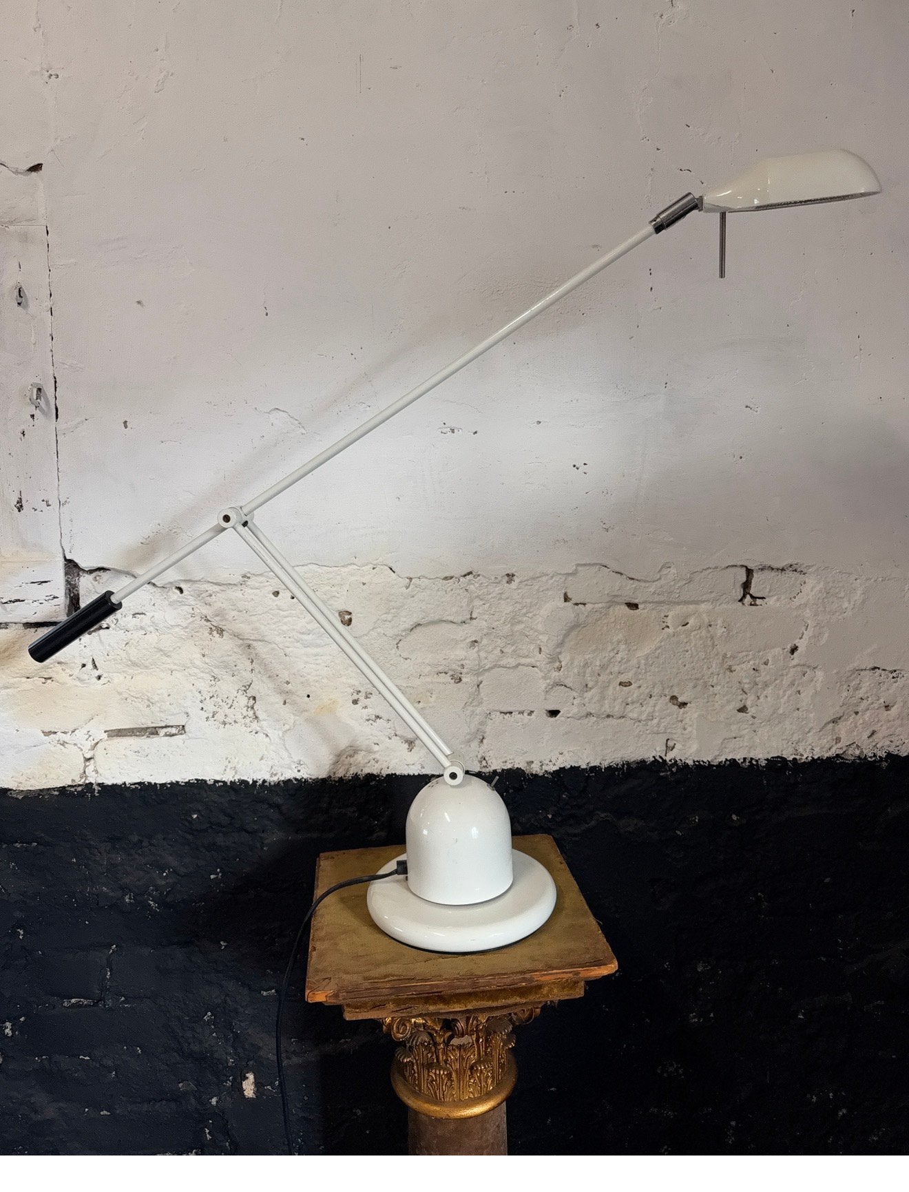 Postmoderne vintage tafellamp Stilplast Italy Memphis Tizio, Ophalen, Bureaulamp, Gebruikt, Overige merken