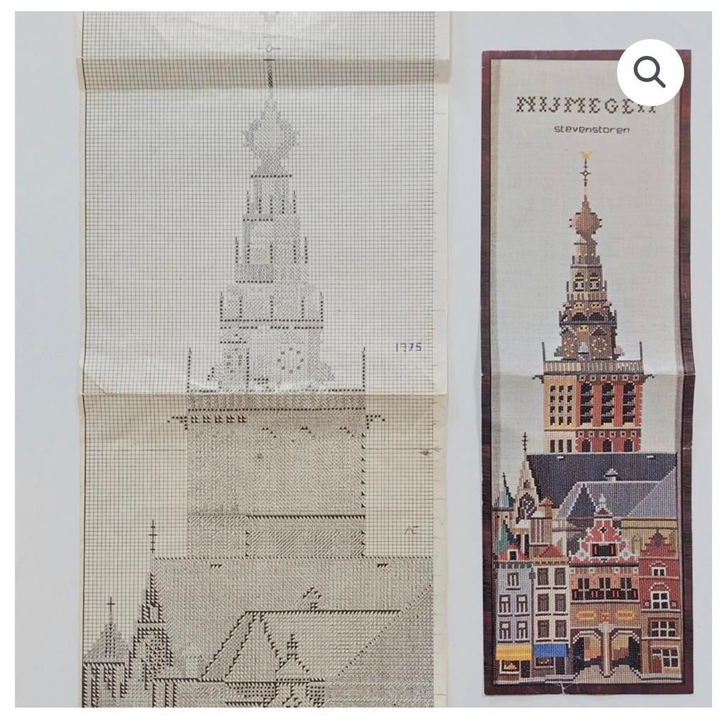 Gezocht: Borduurpatroon St Stevens Toren Nijmegen, Ophalen, Zo goed als nieuw, Patroon