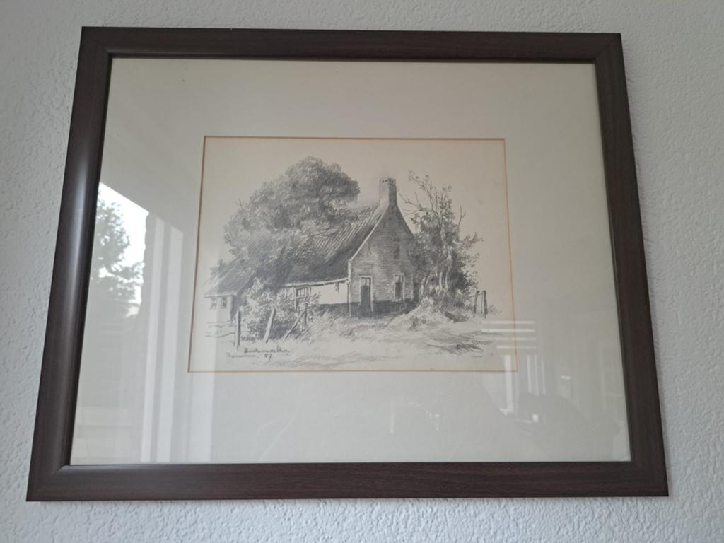 Originele Bouke van der Sloot Tekening. Terschelling, Ophalen