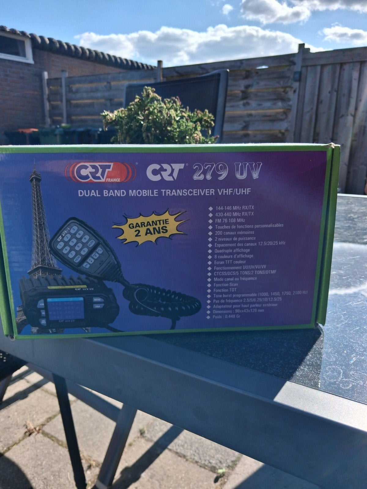Crt 279 Uv 144 - 146 en 430 - 440 Mhz, Telecommunicatie, Zenders en Ontvangers, Ophalen, Zo goed als nieuw