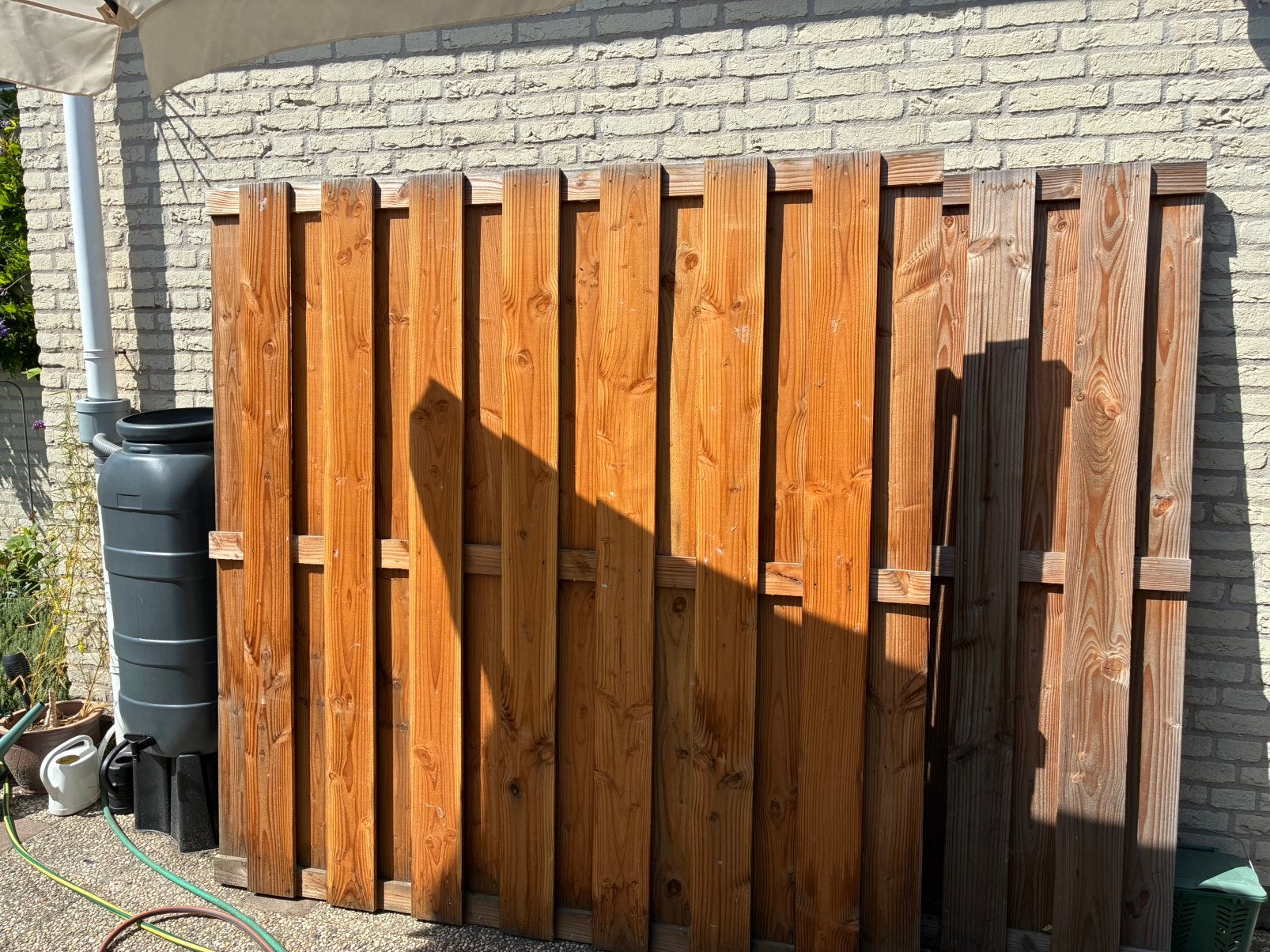 2x nieuwe Douglas houten schutting, Tuin en Terras, Schuttingen, Ophalen, 1 tot 2 meter, Minder dan 3 meter, Nieuw