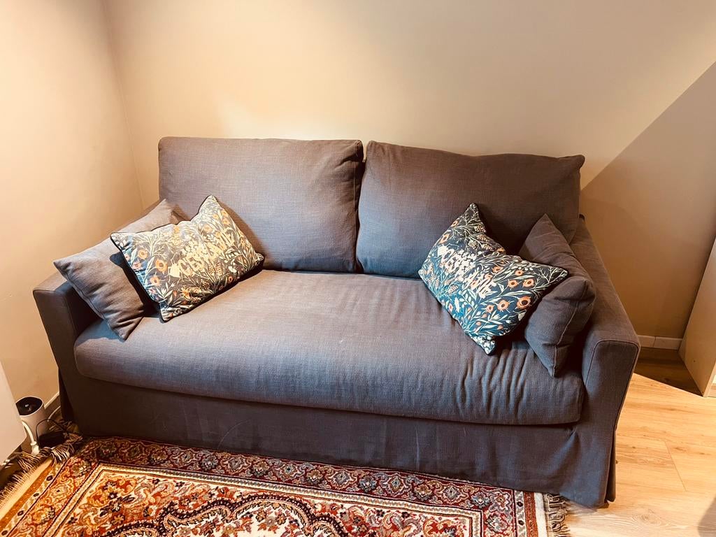 IKEA Hyltarp Slaapbank - Zo goed als nieuw!, Tweepersoons, Ophalen of Verzenden, Zo goed als nieuw, Overige maten