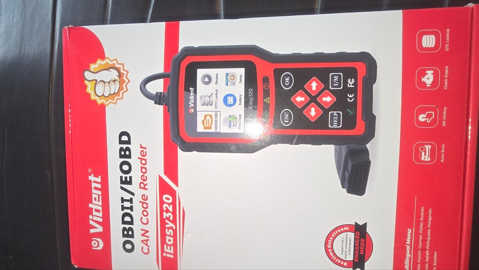 Vident iEasy320 OBDII/EOBD CAN Code Reader, Ophalen of Verzenden, Zo goed als nieuw