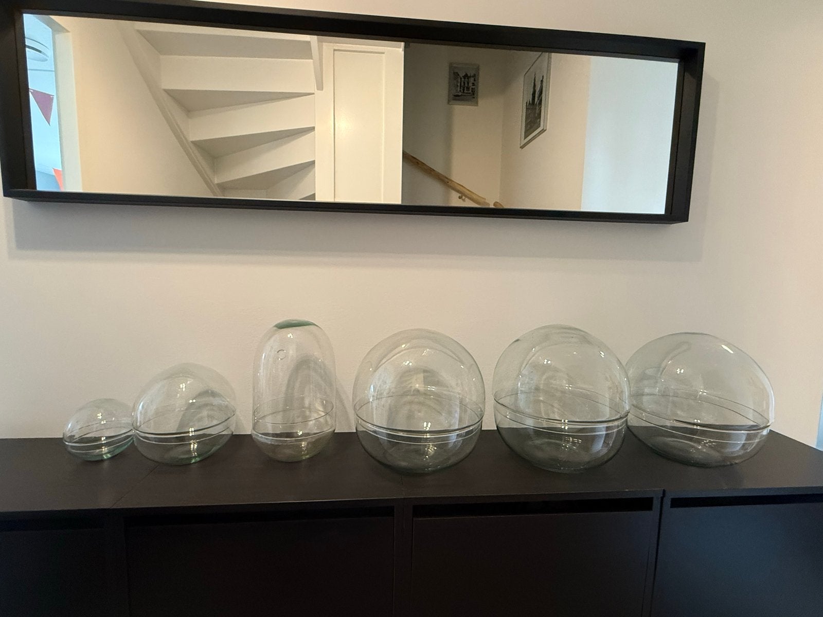 Glazen Terrarium/Plantenschaal Set - Diverse Maten, Ophalen, Gebruikt, Glas, Modern