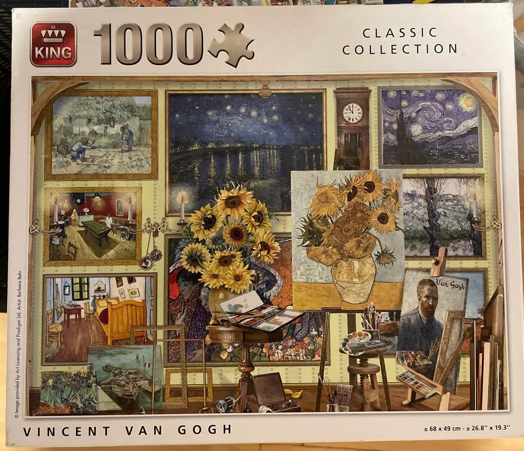 KING’s puzzel Vincent van Gogh, Ophalen of Verzenden, 500 t/m 1500 stukjes