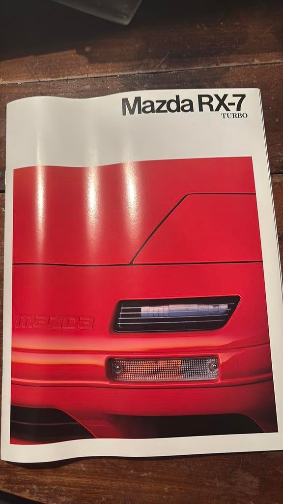 Mazda RX-7 turbo folder, Ophalen of Verzenden