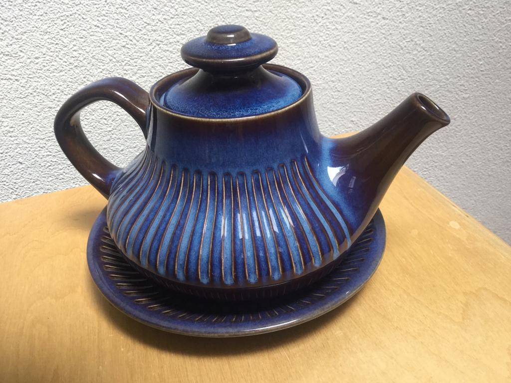 Gefle Kosmos theepot + schotel Zweden jaren 60 Berit Ternell, Antiek en Kunst, Ophalen of Verzenden