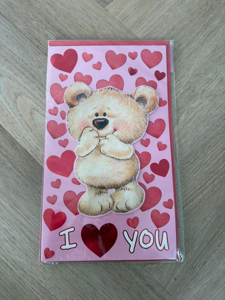 Valentijnsdag cadeaukaart XL + envelop (NIEUW), Diversen, Wenskaarten, Ophalen of Verzenden, Nieuw