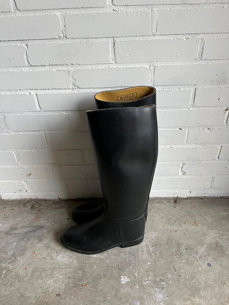 Aigle laarzen zwart paardrijden, Dieren en Toebehoren, Paardrijkleding, Zo goed als nieuw, Schoeisel, Dressuur, Ophalen of Verzenden