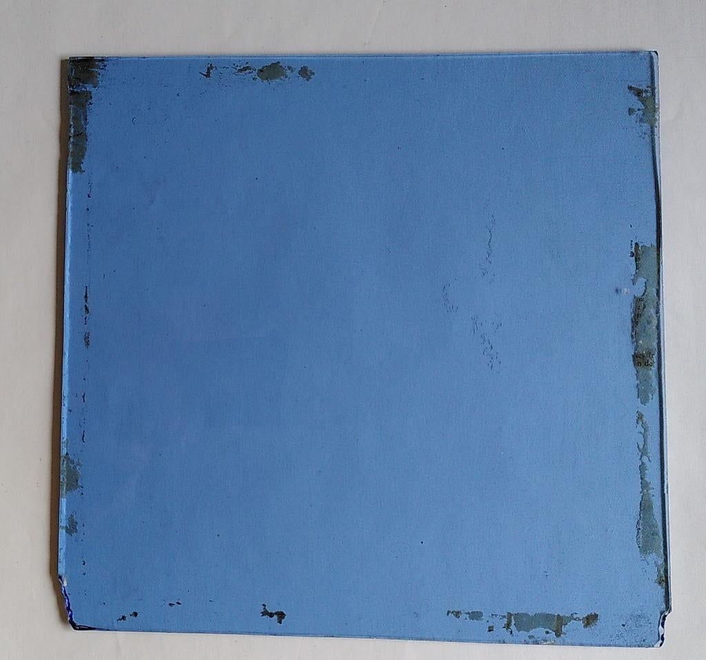glasplaatje, hemelsblauw, Ophalen, Gebruikt