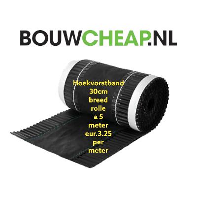 Hoekvorstband rollengte:5 meter Bouwcheap, Ophalen of Verzenden, Nieuw, Zwart