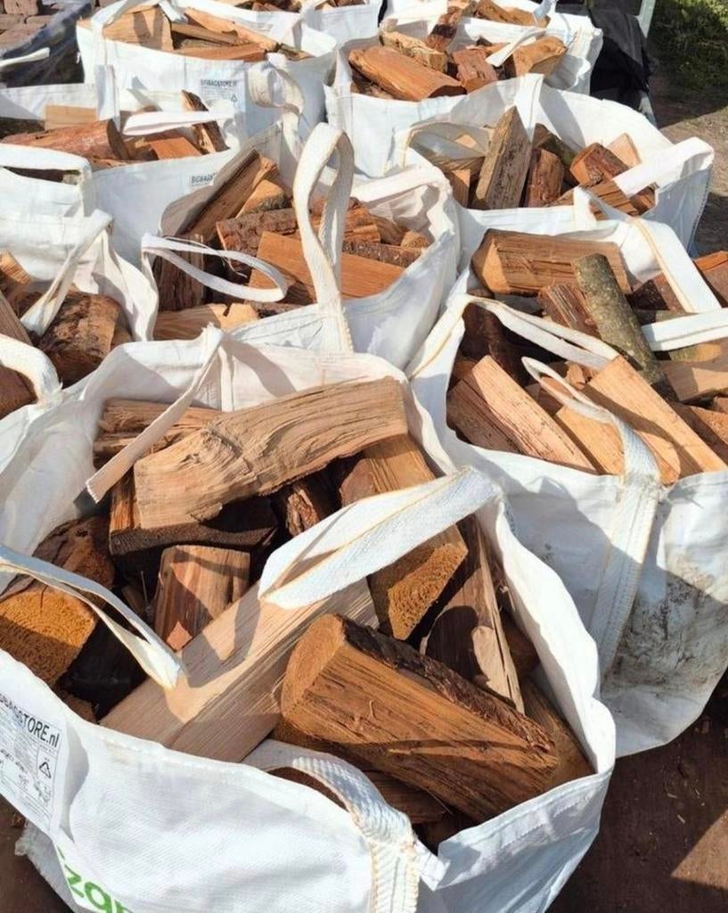 ✅️🔥DROOG HAARDHOUT.  DIRECT TE STOKEN!, Tuin en Terras, Haardhout, Minder dan 3 m³, Ophalen of Verzenden