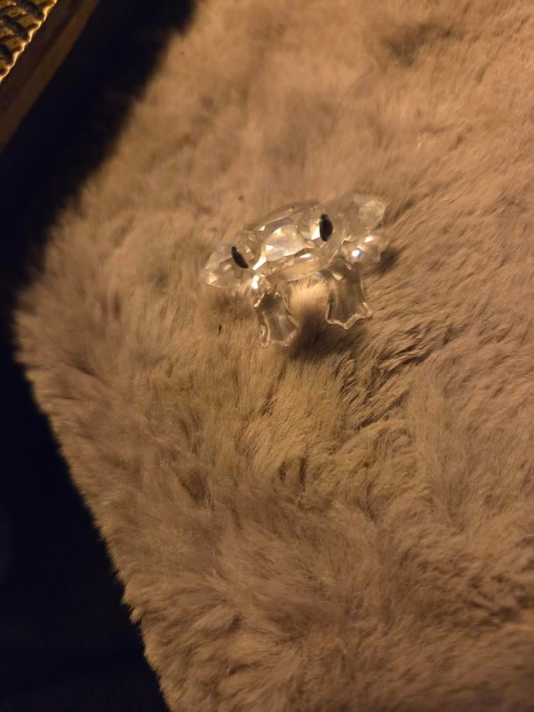 Kristallen Swarovski kikker, Ophalen of Verzenden, Zo goed als nieuw, Figuurtje